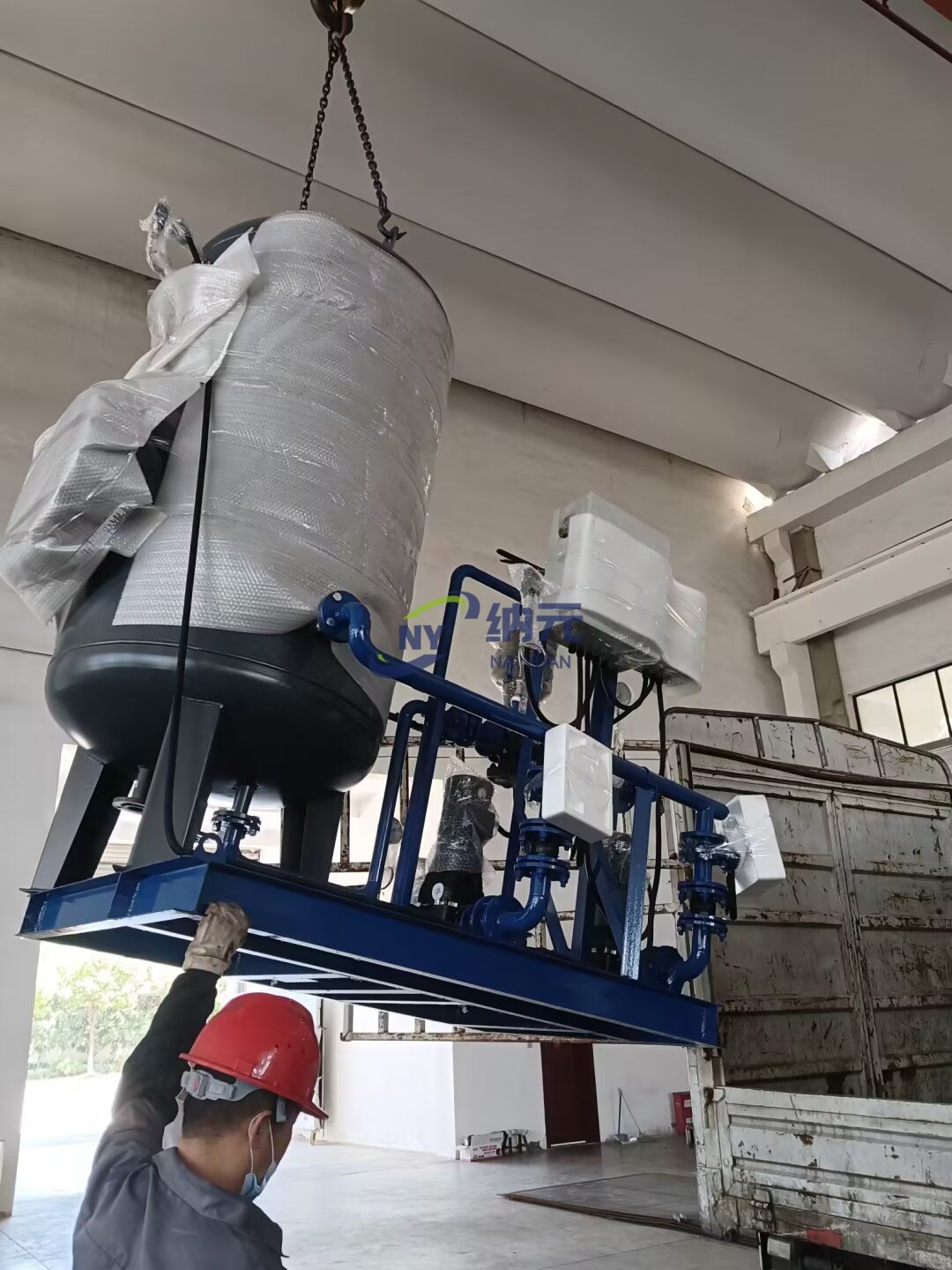 羔效熱能解決方案：容積式換熱機(jī)組發(fā)往河南鄭州上汽公司！