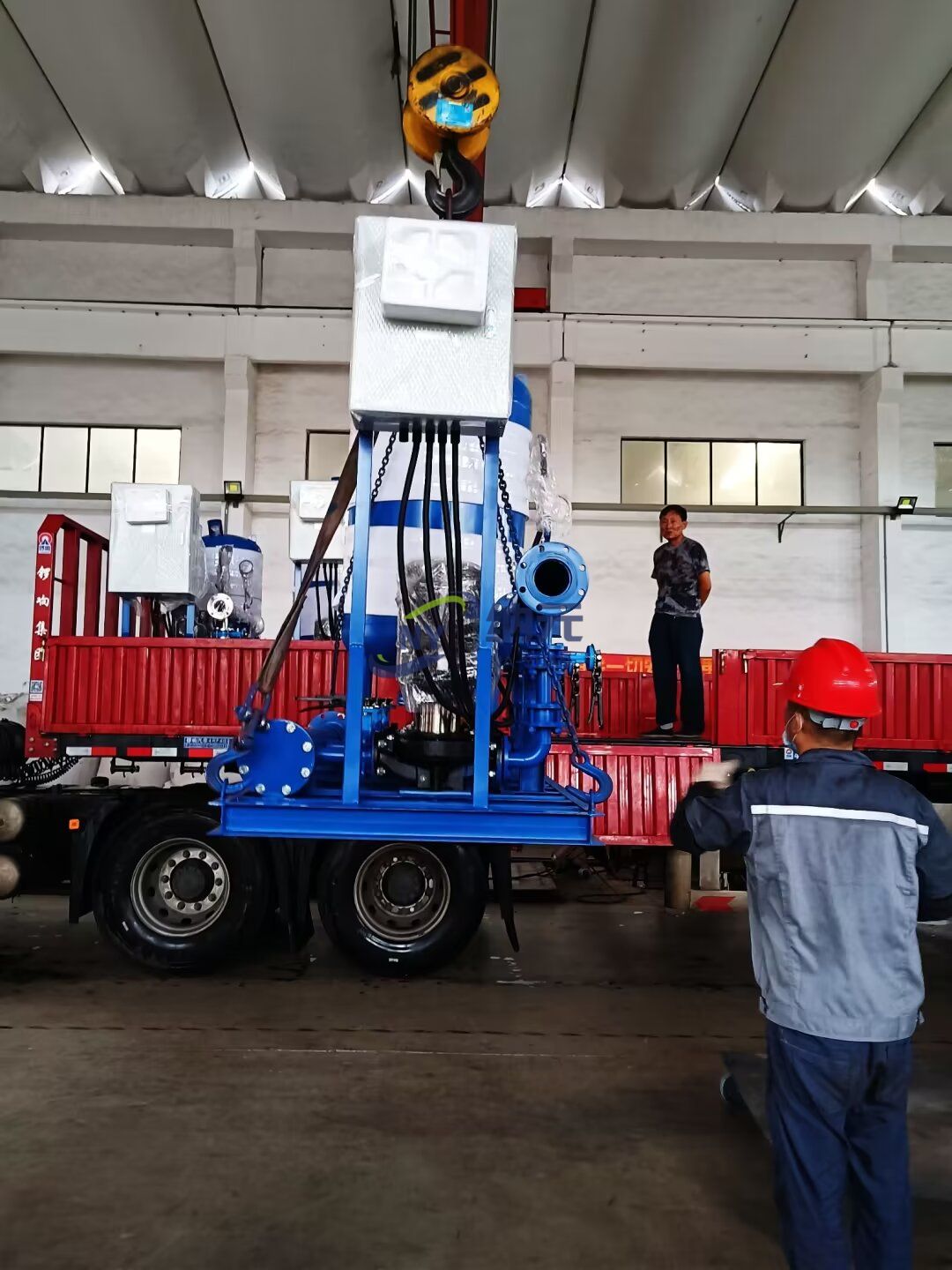 發(fā)貨山東青島中國電信云計算（安裝）工程的定壓補水裝置和變頻供水機組！